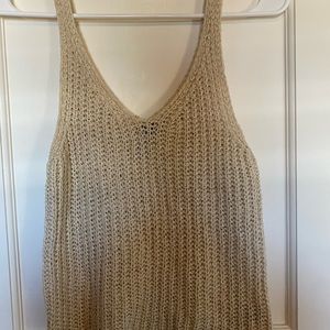Women’s Cream Knit Tank Top